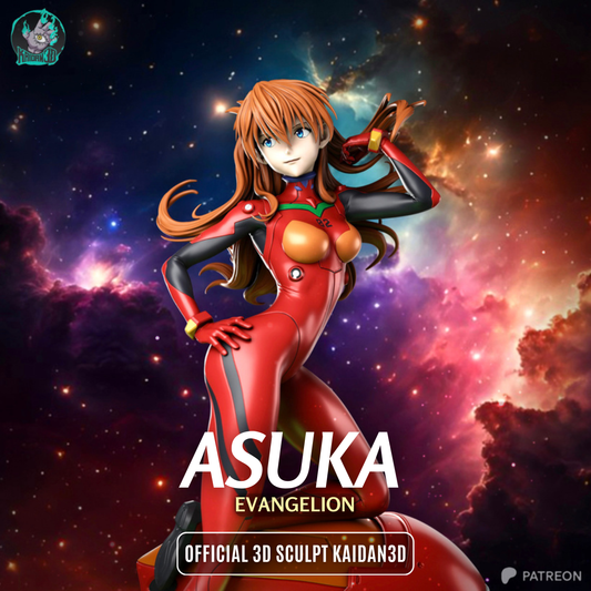 Asuka Langley Résine de Collection Yagami Studio Figurine et statue résine de collection manga animé comics imprimé et peinte à la main