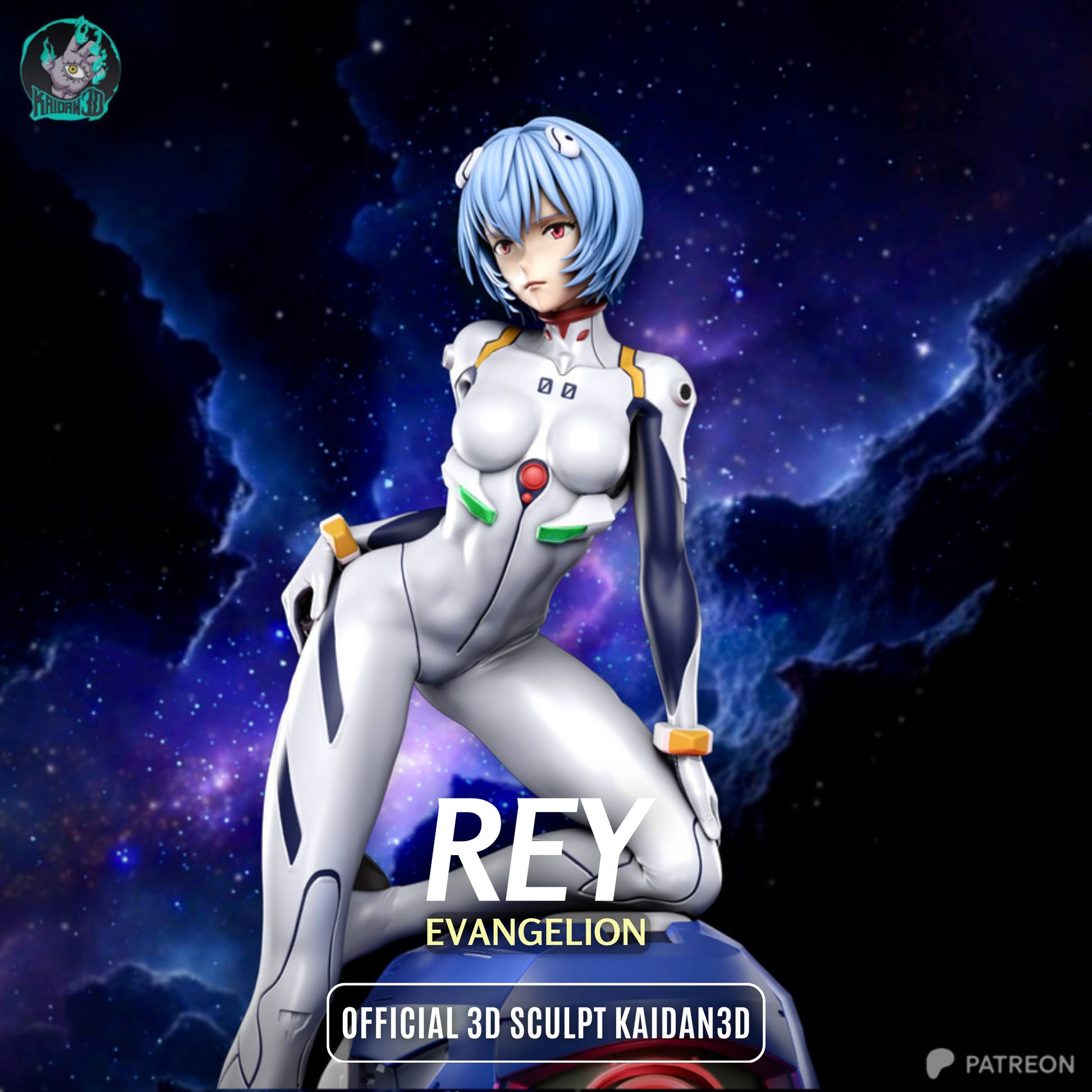 Rey Ayanami Résine de Collection Yagami Studio Figurine et statue résine de collection manga animé comics imprimé et peinte à la main