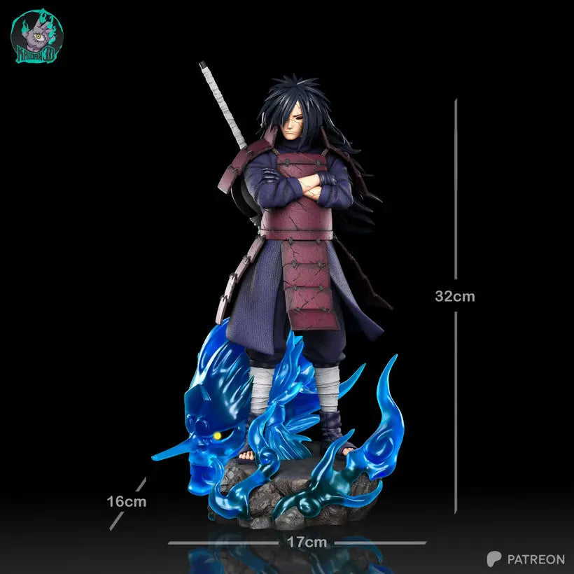 Madara Uchiwa Résine de Collection Yagami Studio Figurine et statue résine de collection manga animé comics imprimé et peinte à la main