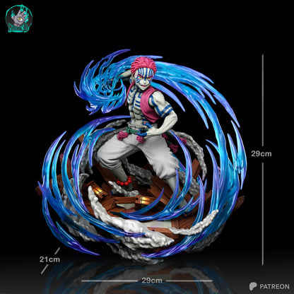 akaza demon slayer statue figurine résine yagami studio