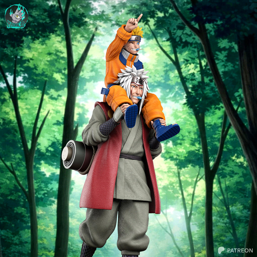 Jiraya x Naruto Résine de Collection Yagami Studio Figurine et statue résine de collection manga animé comics imprimé et peinte à la main