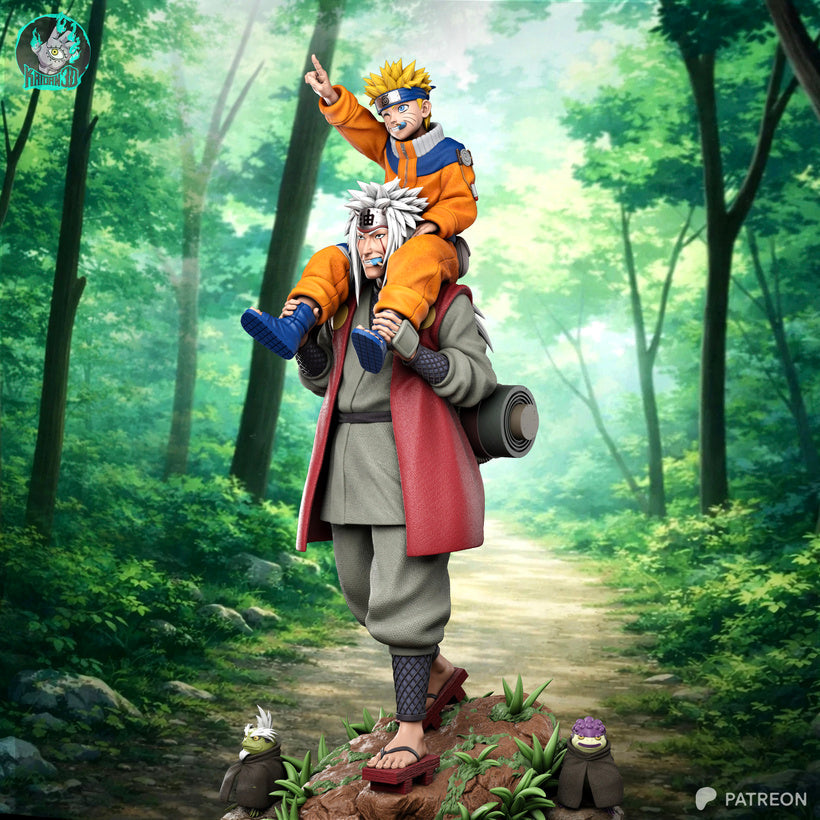 Jiraya x Naruto Résine de Collection Yagami Studio Figurine et statue résine de collection manga animé comics imprimé et peinte à la main