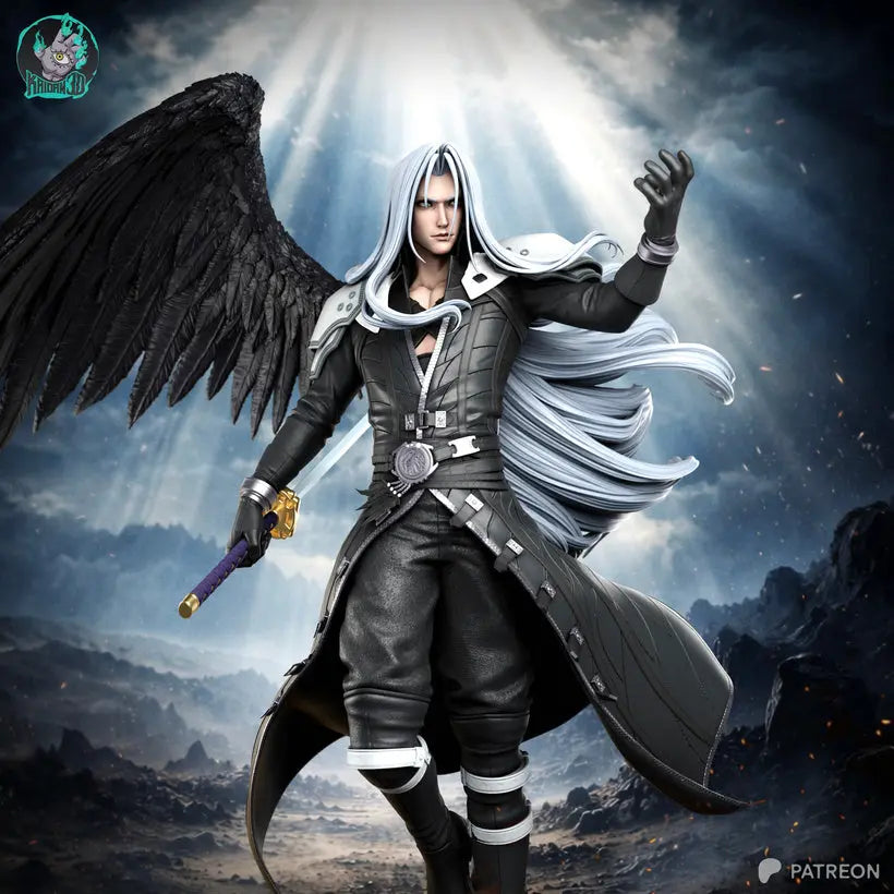 Sephiroth Résine de Collection Yagami Studio Figurine et statue résine de collection manga animé comics imprimé et peinte à la main